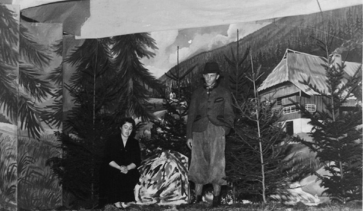Weihnachtliche Theateraufführung in der TV-Halle 1957/58