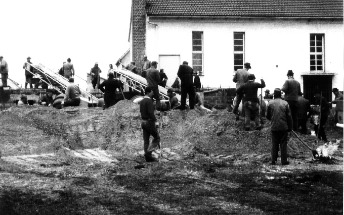 Anbauarbeiten an der Gymnastikhalle 1967